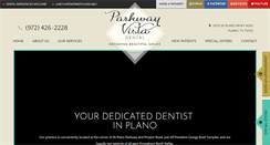 Desktop Screenshot of parkwayvistadental.com